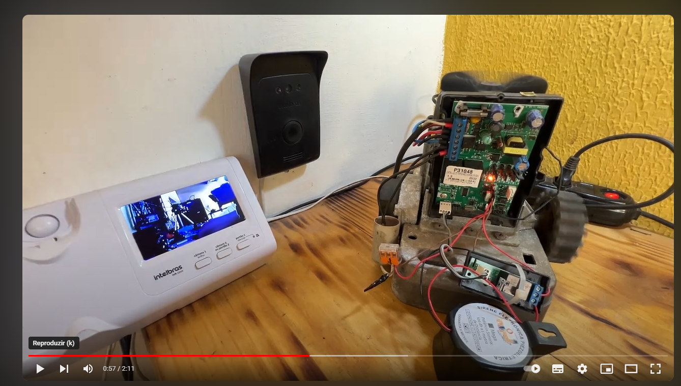 Vídeo Porteiro + Motor de Portão